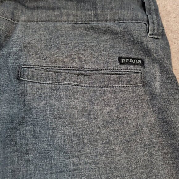PrAna Pants Mens W36xL30 Gray Lightweight Hemp Slim Outdoors Walking Utility - Picture 9 of 15